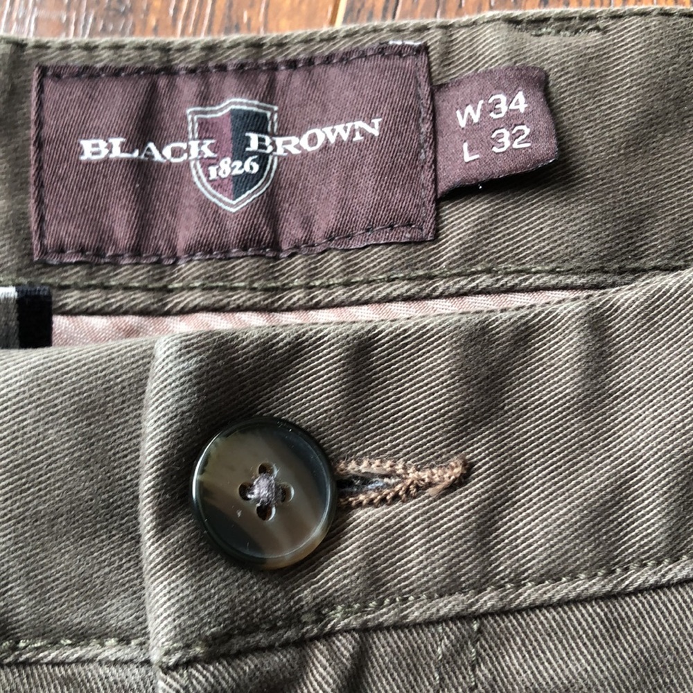 Black Brown 1826 Men’s Casual Dress Pants - Picture 2 of 4